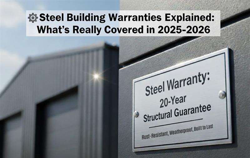 Steel Building Warranties Explained: What’s Really Covered in 2025–2026 Steel Building Warranties Explained: What’s Really Covered in 2025–2026