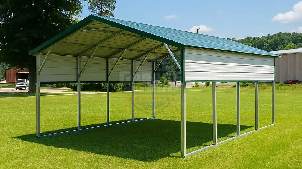 12x30 Boxed Eave Carport