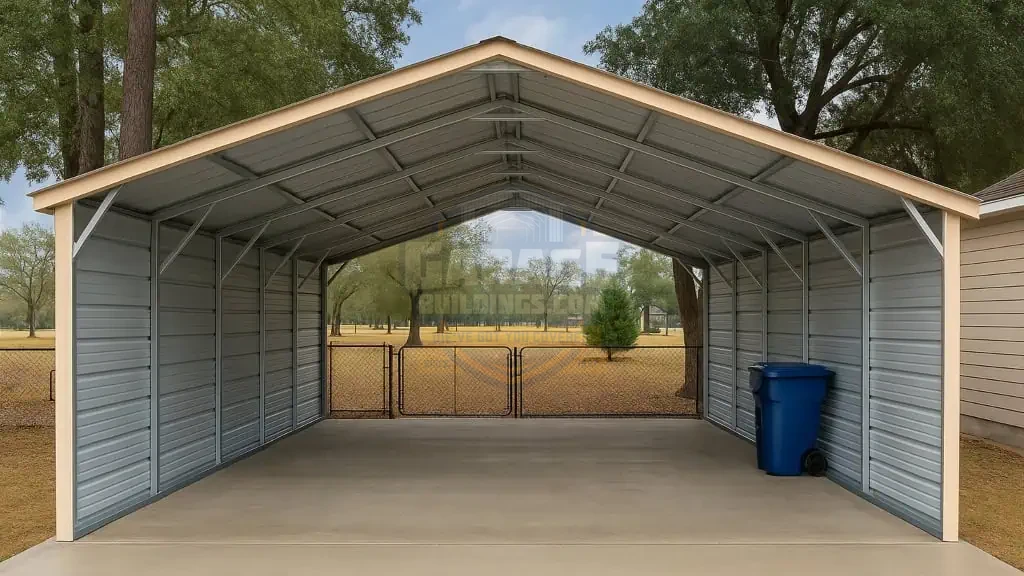 18x24 Two Car Carport