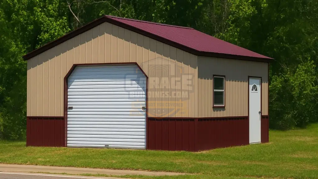 20x24 All Vertical Garage