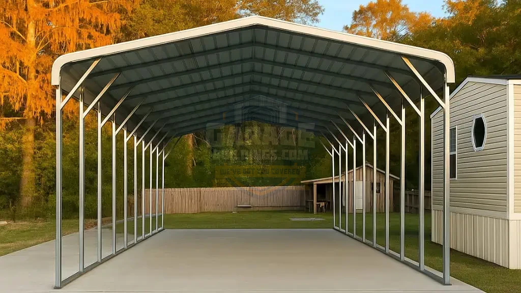 22x35 Regular Roof RV Carport