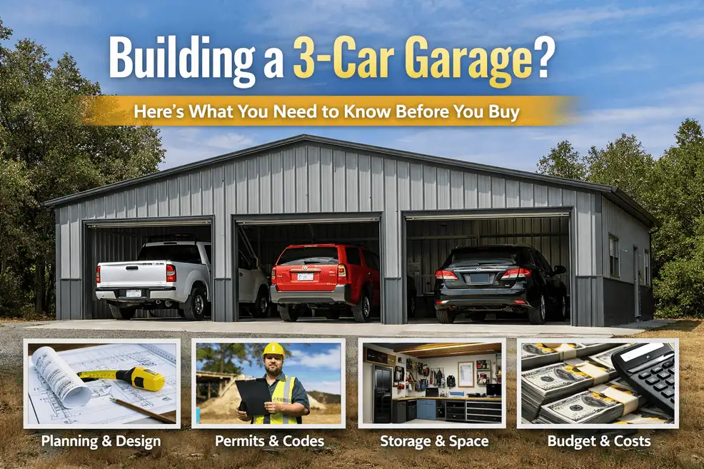Building a 3-Car Garage? Here's What You Need to Know Before You Buy Building a 3-Car Garage? Here's What You Need to Know Before You Buy